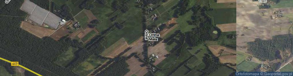 Zdjęcie satelitarne Orlina Mała ul.